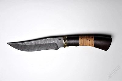 Лот: 1167092. Фото: 1. Нож "Бугай" дамасская сталь. Ножи, топоры
