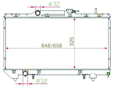 Лот: 3709622. Фото: 1. Радиатор toyota corona/carina... Двигатель и элементы двигателя