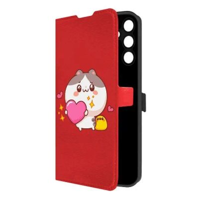 Лот: 25043810. Фото: 1. Чехол Krutoff Eco Book "Сердце... Чехлы, бамперы