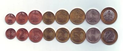 Лот: 19076758. Фото: 1. Монеты - Беларусь (набор действующих... Страны СНГ и Балтии