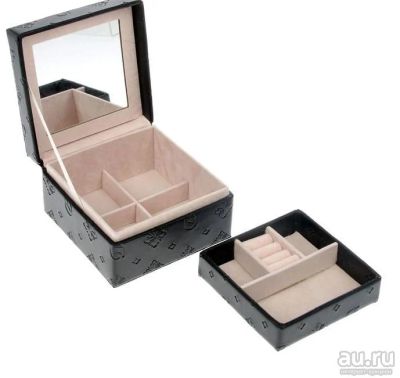 Лот: 9094179. Фото: 1. Шкатулка кожзам для украшений... Шкатулки