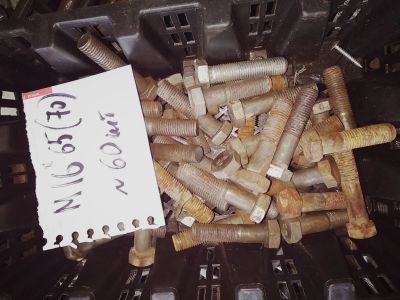 Лот: 14282515. Фото: 1. болт М16*65(70) длина резьбы 40... Крепёж