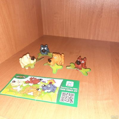 Лот: 17196024. Фото: 1. Серия киндер собаки с косточками... Игрушки