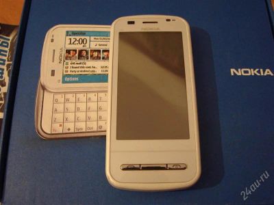 Лот: 1420930. Фото: 1. nokia c6-00 white. Смартфоны