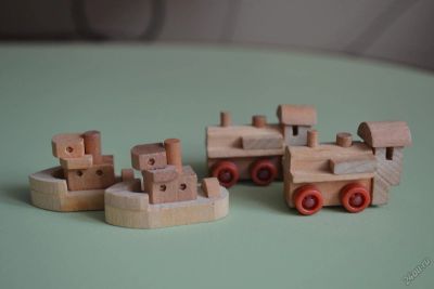 Лот: 5495842. Фото: 1. Киндер (старая коллекция). Деревянные... Игрушки