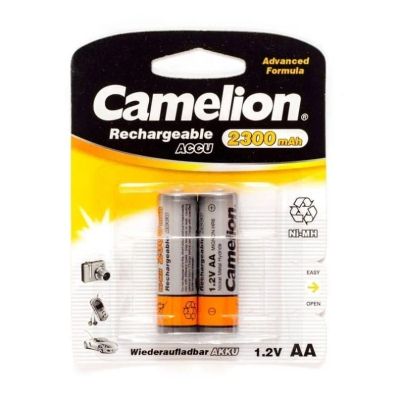 Лот: 21514774. Фото: 1. АКБ AA Camelion 2300 mAч NMh BL2. Батарейки, аккумуляторы, элементы питания