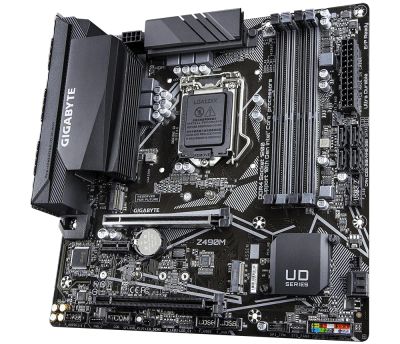 Лот: 22050088. Фото: 1. Gigabyte Z490M. Материнские платы