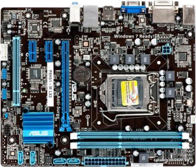 Лот: 4362964. Фото: 1. ASUS P8H61-M LX2. Материнские платы