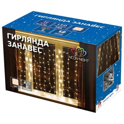 Лот: 25048398. Фото: 1. Электрогирлянда NEON-NIGHT "Дождь... Гирлянды, шарики, новогодние аксессуары