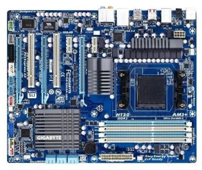 Лот: 1561572. Фото: 1. Gigabyte GA-990XA-UD3. AM3+ Поддержка... Материнские платы