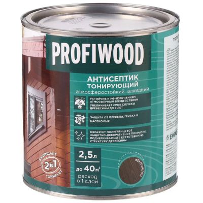 Лот: 24096293. Фото: 1. Антисептик Profiwood, для дерева... Краски, лаки, растворитель