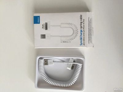 Лот: 8041055. Фото: 1. Витой usb кабель для iPhone 4... Зарядные устройства, блоки питания, адаптеры сетевые для смартфонов