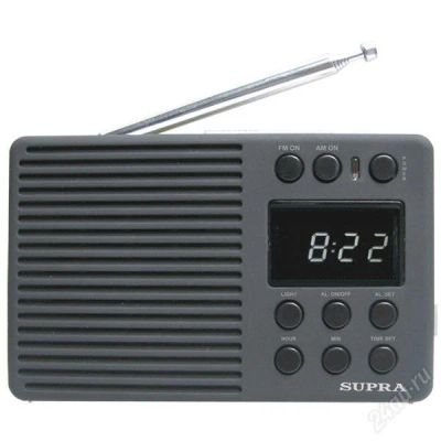 Лот: 2556801. Фото: 1. Радиоприемник SUPRA ST-112 black... Тюнеры, радиоприёмники