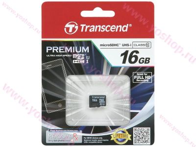 Лот: 4882679. Фото: 1. Карта памяти Micro SDHC 16Gb Transend... Карты памяти