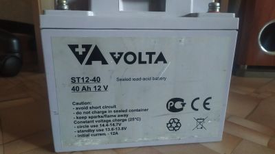 Лот: 25744884. Фото: 1. Аккумулятор гелевый Volta ST 12-40. ИБП, аккумуляторы для ИБП