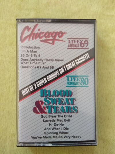 Лот: 18419660. Фото: 1. Кассета Chicago Blood, Sweat... Аудиозаписи