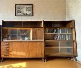 Лот: 20299554. Фото: 1. Стенка Татра Правенец, винтаж... Гостиные, стенки, горки