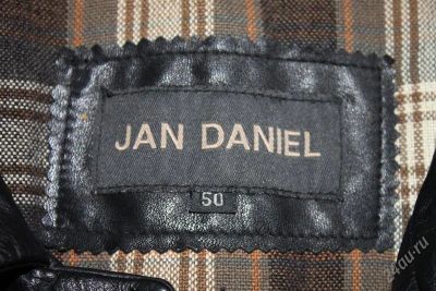 Лот: 1217699. Фото: 1. Кожанная куртка Jan Daniel (Франция... Верхняя одежда