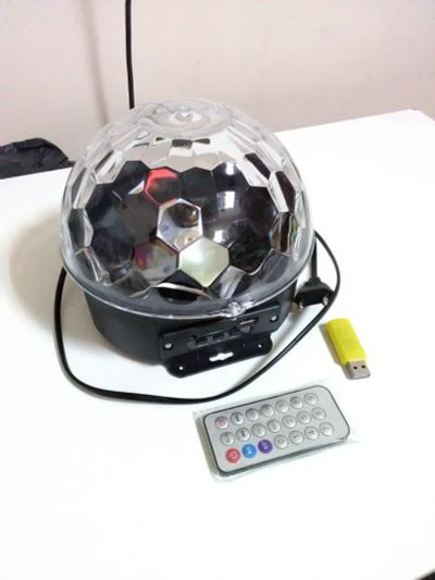 Лот: 17104697. Фото: 1. Диско-шар большой МП3, USB, SD... Гирлянды, шарики, новогодние аксессуары