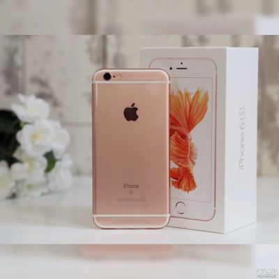 Лот: 14847953. Фото: 1. Iphone 6s розовое золото 32гб... Смартфоны