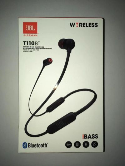 Лот: 10819924. Фото: 1. JBL T110BT Black беспроводные... Наушники, гарнитуры