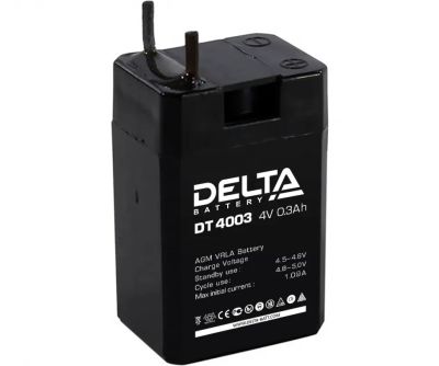 Лот: 10906384. Фото: 1. Delta DT 4003 4В 0.3А/ч Аккумулятор... Инструмент и аксессуары для туризма