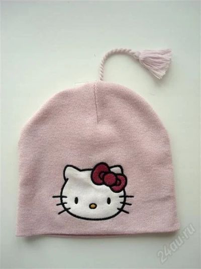 Лот: 1186394. Фото: 1. Шапка Hello Kitty Розовая. Головные уборы