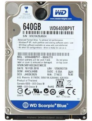 Лот: 4406634. Фото: 1. Жесткий диск для ноутбука 640GB... Жёсткие диски (HDD)
