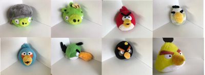 Лот: 14762411. Фото: 1. Игрушки Angry Birds 8шт. Мягкие