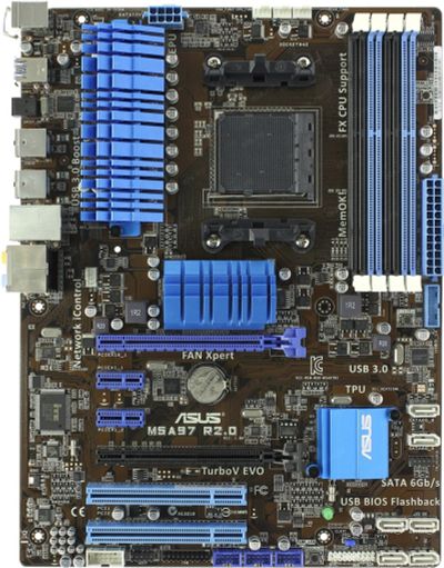 Лот: 17043169. Фото: 1. ASUS M5A97 R2.0. Материнские платы