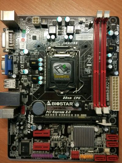 Лот: 11008502. Фото: 1. Материнская плата LGA 1155 Biostar... Материнские платы