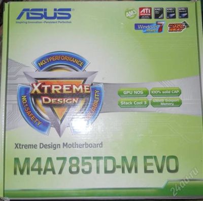 Лот: 2302401. Фото: 1. Материнская плата Asus M4A785TD-M... Материнские платы