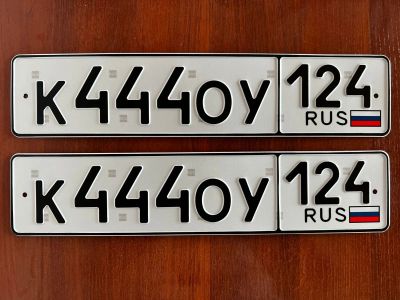 Лот: 19364877. Фото: 1. 444 / 124 с учётом переоформления... Госномера