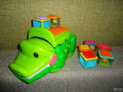 Лот: 9092467. Фото: 1. "Крокодил с кубиками" Fisher-Price... Развивающие