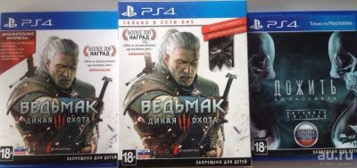 Лот: 9559024. Фото: 1. Ведьмак 3 и Дожить до рассвета... Игры для консолей