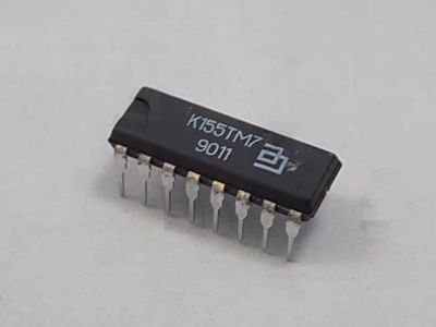 Лот: 11674104. Фото: 1. К155ТМ7 ( импортный аналог 74HC75... Микросхемы