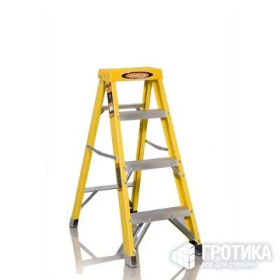 Лот: 22530412. Фото: 1. Стремянка Эйфель 3 ступени фибергласовая. Стремянки, подмости, строительные леса