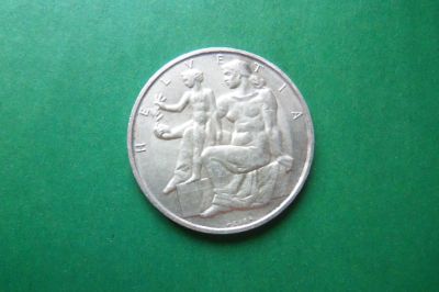 Лот: 17006202. Фото: 1. Швейцария 5 франков 1948 г. 100... Европа