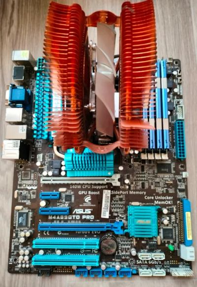 Лот: 19304985. Фото: 1. Asus m4a89gtd Pro + AMD Phenom... Материнские платы