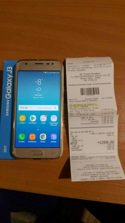 Лот: 13353405. Фото: 1. Смартфон Samsung Galaxy j3 2017. Смартфоны