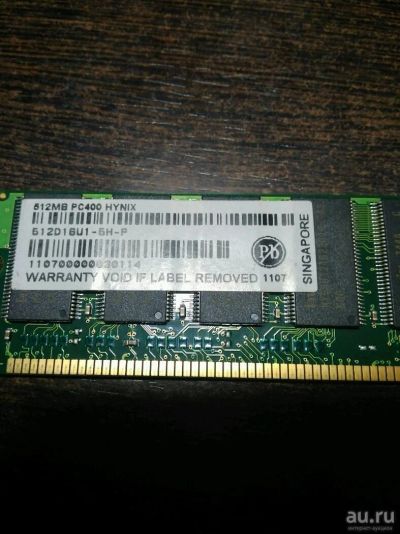 Лот: 10413584. Фото: 1. Hynix 512Mb DDR400. Оперативная память
