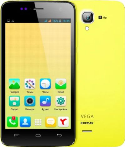 Лот: 4870101. Фото: 1. Explay Vega Yellow четырехядерный... Смартфоны