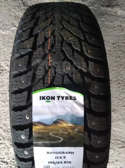 Лот: 24299704. Фото: 1. Зимняя резина 195/65 R-15 "Ikon... Шины