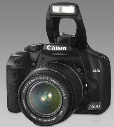 Лот: 787008. Фото: 1. Фотоаппарат Canon 450 кит, +50... Цифровые зеркальные