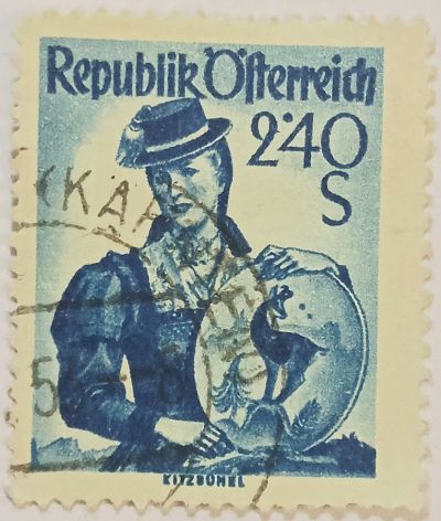Лот: 25348625. Фото: 1. Марки_Австрии, 2,40 öS -Австрийский... Марки