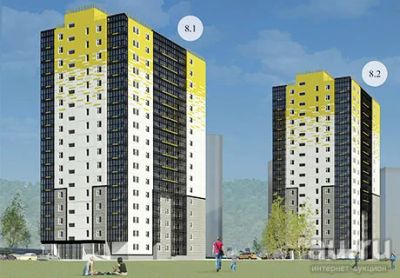 Лот: 13149693. Фото: 1. 2к квартира 61м2 ЖК Курчатова... Квартиры, студии