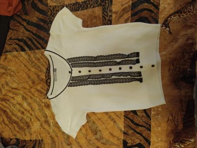Лот: 25706108. Фото: 1. Кофточка с рюшами. Cotton. Блузы, рубашки, водолазки