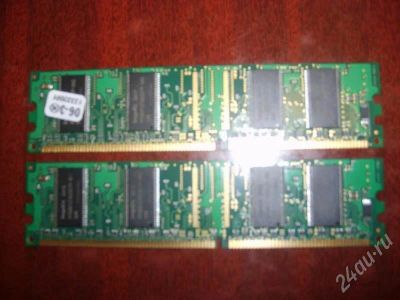 Лот: 248023. Фото: 1. 2 планки по 256Mb DIMM DDR Hynix... Оперативная память