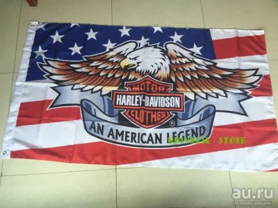 Лот: 9228520. Фото: 1. Флаг Harley-Davidson 150 на 90... Флаги, гербы