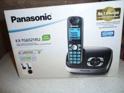 Лот: 6904782. Фото: 1. радиотелефон Panasonic KX-TG6521... DECT и радиотелефоны